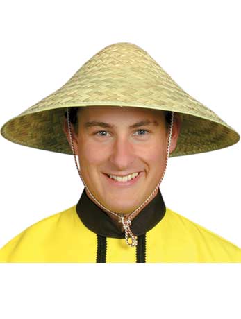 Chinese Coolie Felt Yellow with Black Trim main image 0
